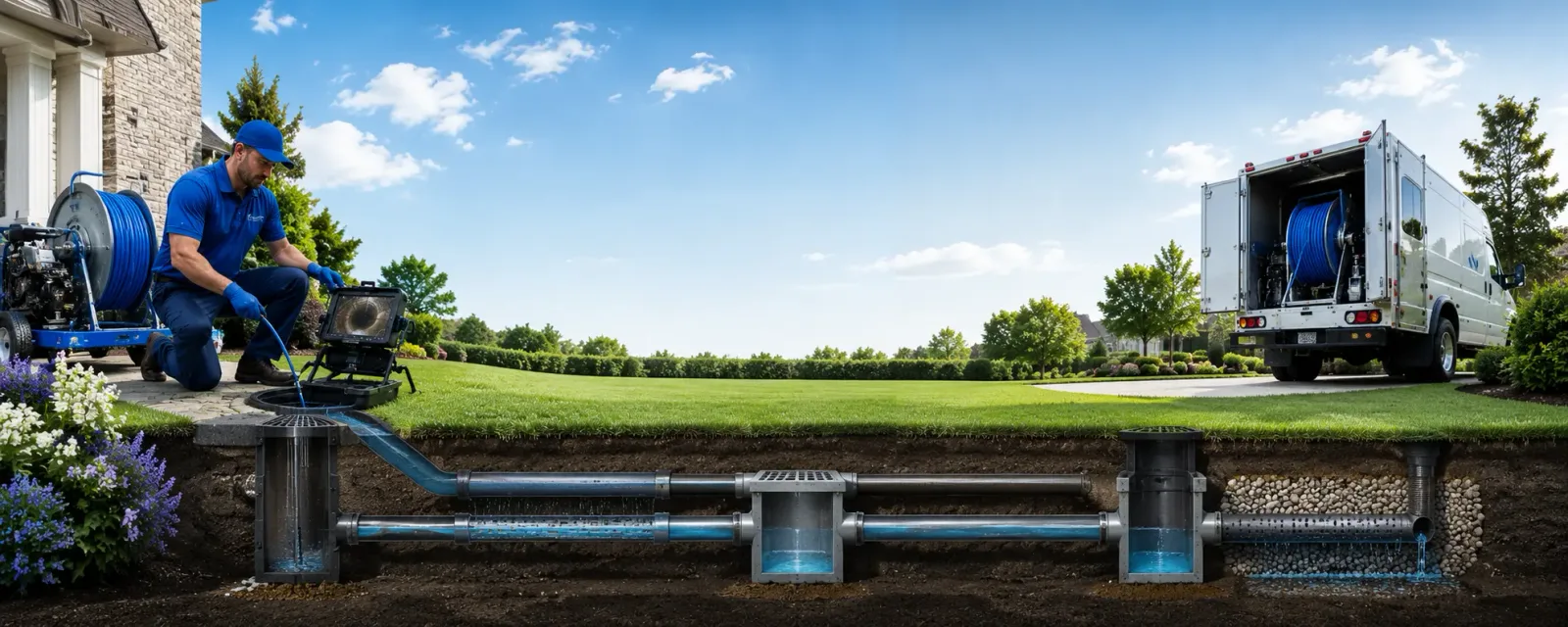 Outdoor drain cleaning information for Goodman, MO